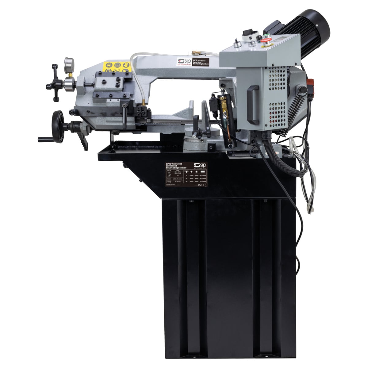 SIP 10 Inch Vari-Speed Swivel Head Metal Bandsaw